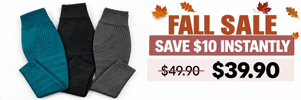 Fall Sale: save $10 instantly. Pocketless leggings, $39.90 instead of $49.90.