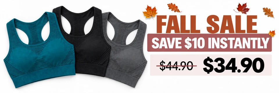 Fall Sale: save $10 instantly. Luveon Sports Bra, $34.90 instead of $44.90.